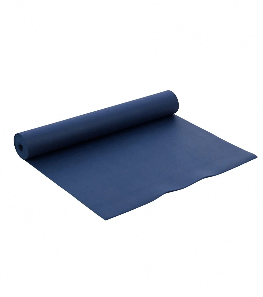 Jade Yoga Travel Long Natural Rubber Yoga Mat 74" 3mm Midnight Blue