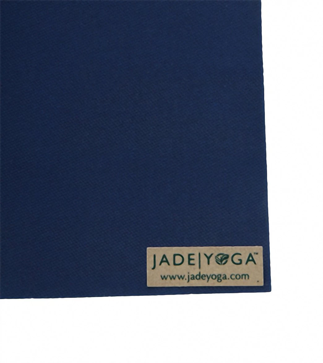 Jade Yoga Travel Long Natural Rubber Yoga Mat 74" 3mm Midnight Blue - Image 2