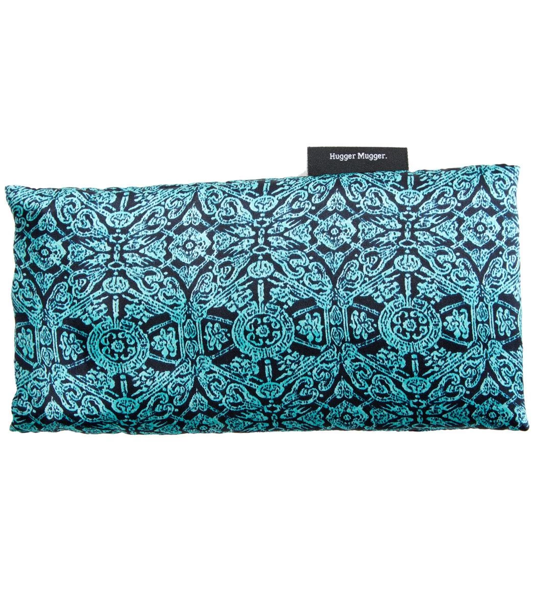 Hugger Mugger Silk Yoga Eye Pillow - Beads Boho Teal