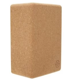 Gaiam Natural Cork Yoga Block Standard 4 Inch