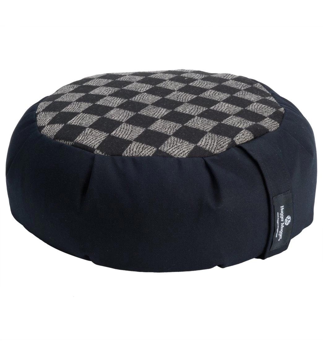 Hugger Mugger Zafu Printed Yoga Meditation Cushion Checkmate