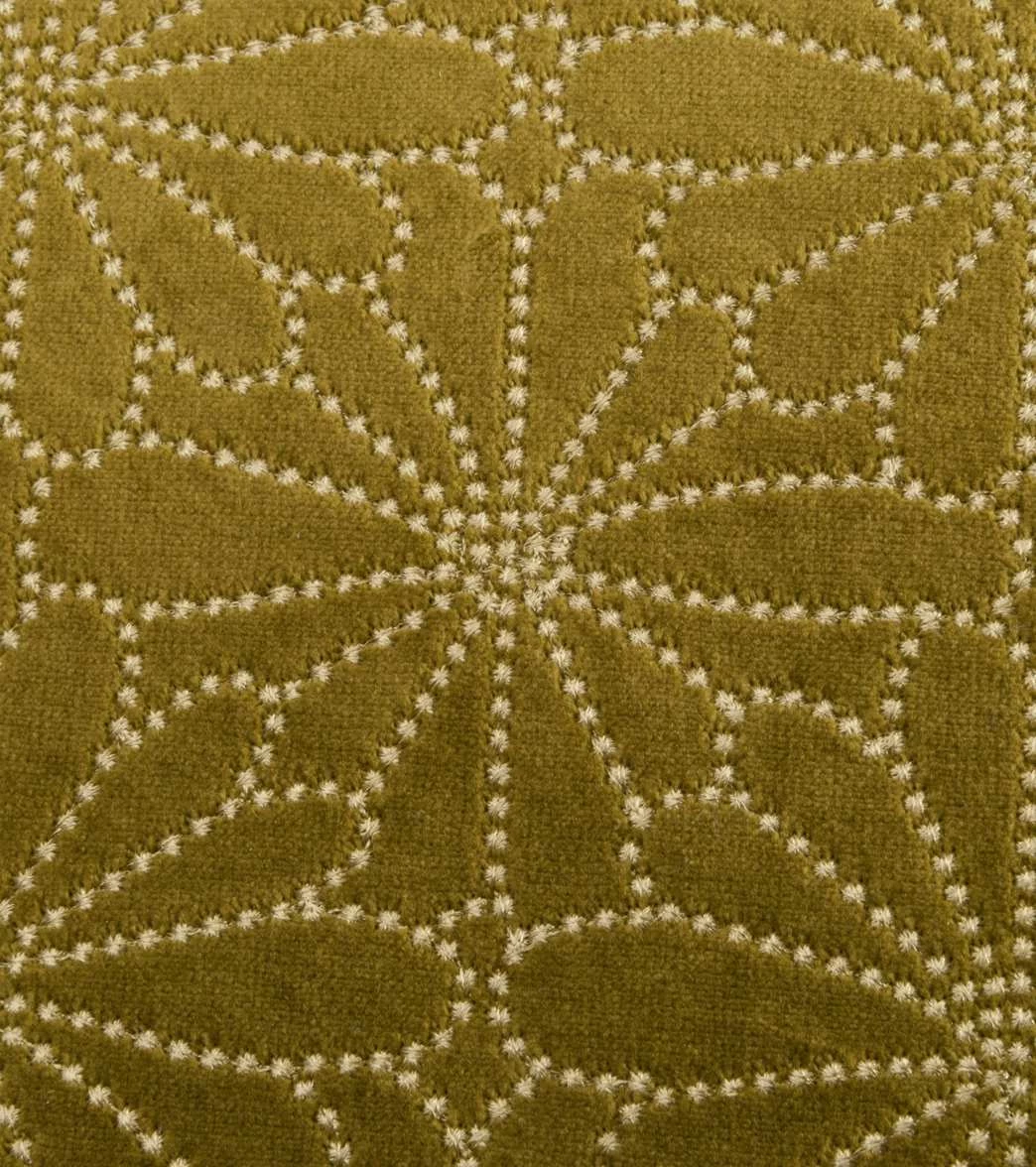 Hugger Mugger Zafu Printed Yoga Meditation Cushion Retro Olive - Image 4