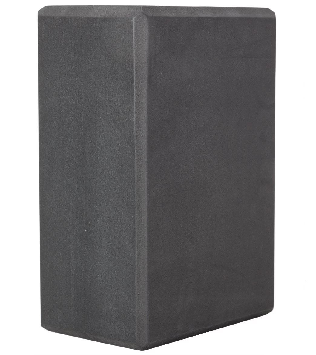 Hugger Mugger Recycled 4" Foam Yoga Block Black