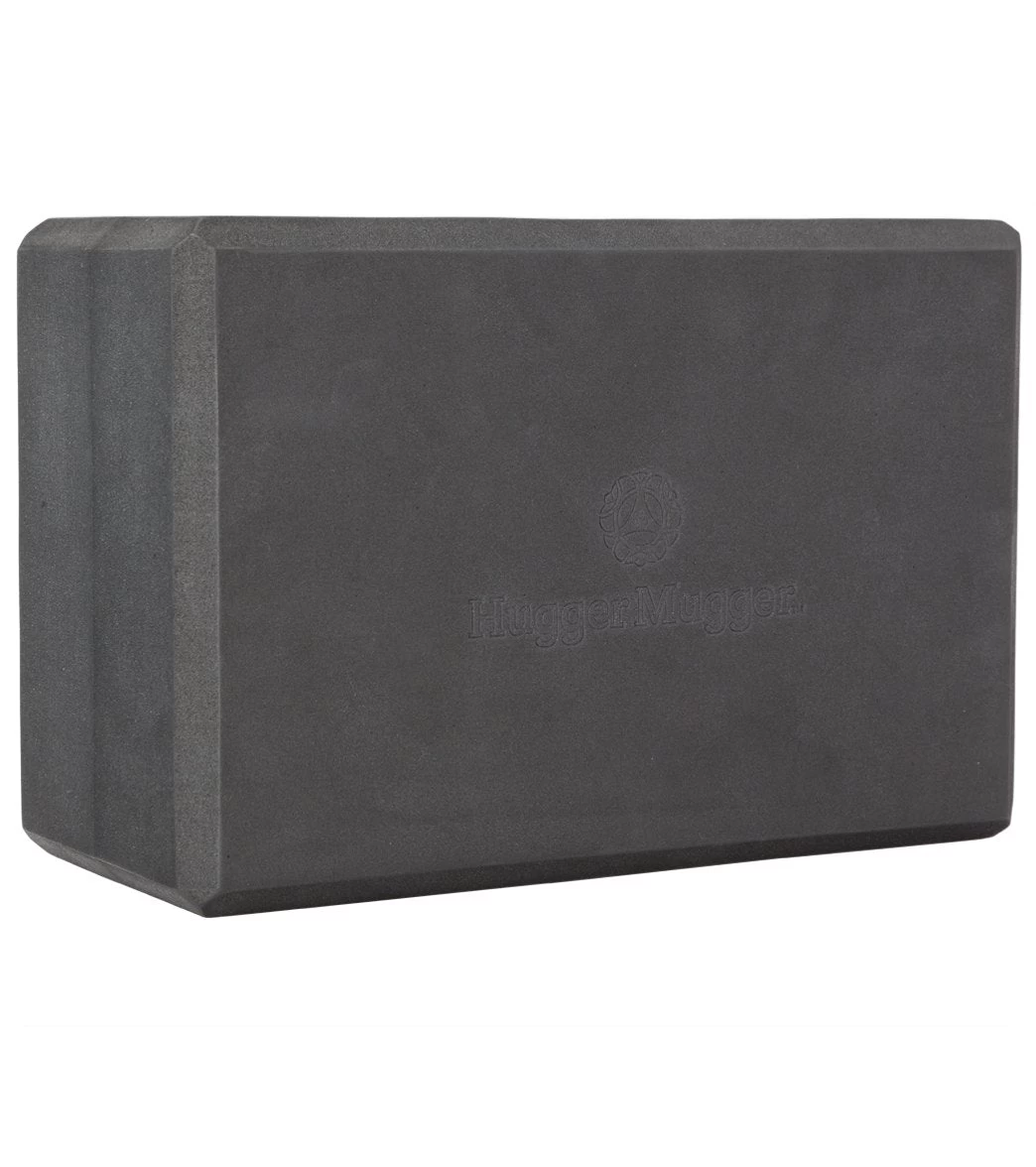 Hugger Mugger Recycled 4" Foam Yoga Block Black - Image 4