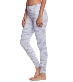 Onzie High Waisted Yoga Leggings Gray Camo