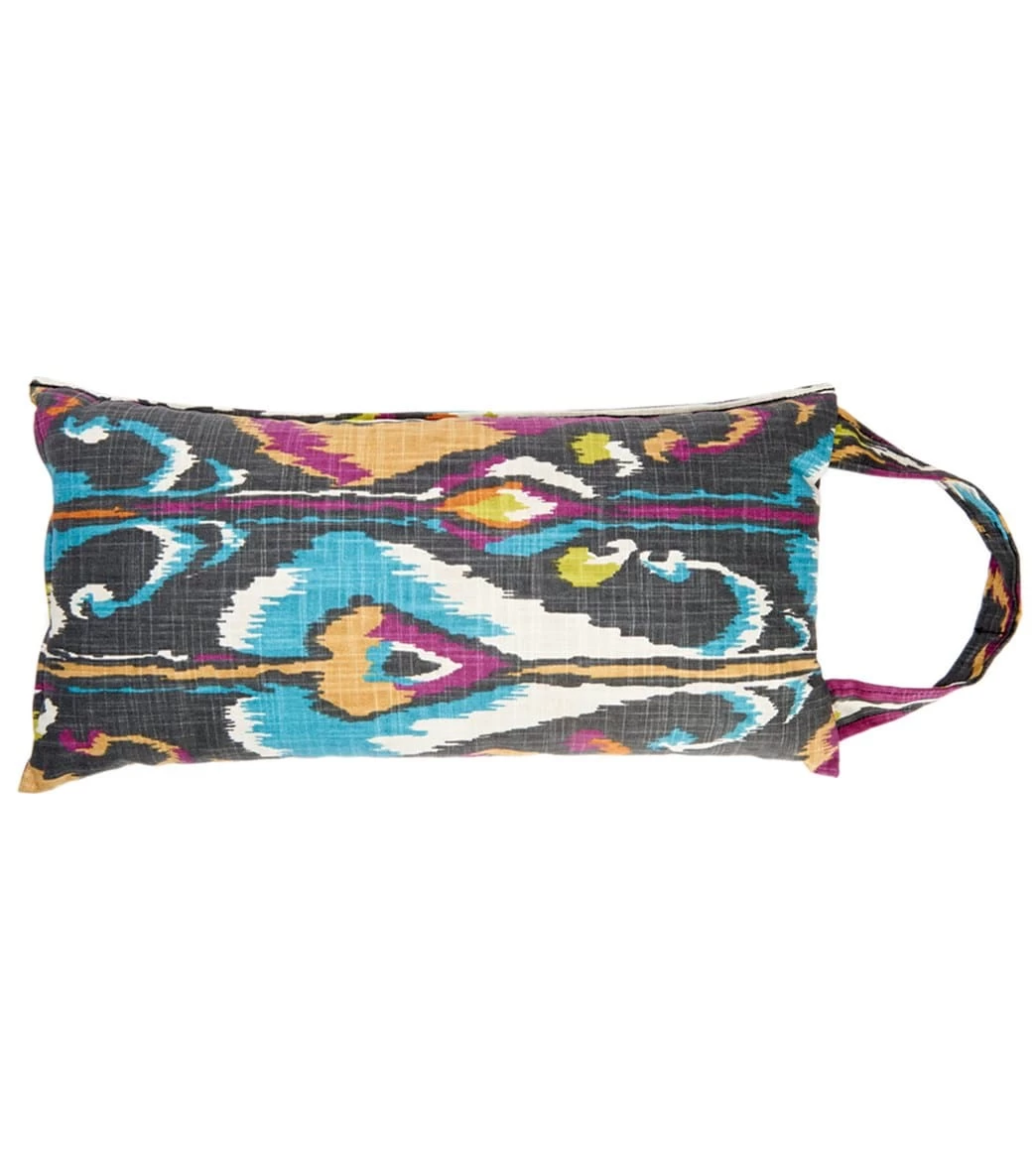 Hugger Mugger Sukasana Printed Yoga Meditation Cushion Bohemian Ikat