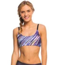 Onzie Graphic Elastic Yoga Sports Bra City Of Angels/Black