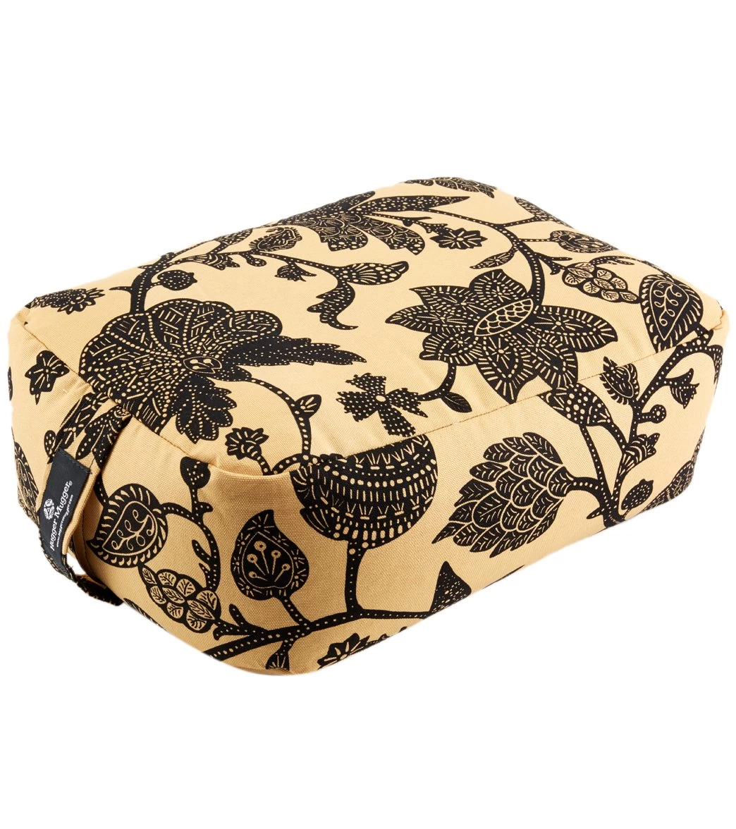 Hugger Mugger Zen Printed Yoga Meditation Cushion Carmel Lotus - Image 5
