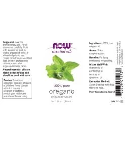 NOW 100% Pure Oregano Essential Oil 1 Oz