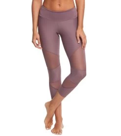 Onzie Cut Out Yoga Capris Purple Haze