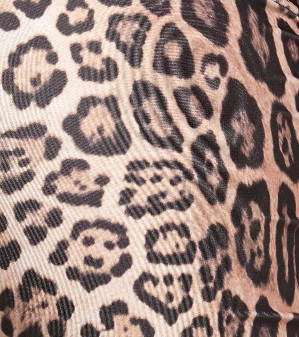 Onzie Side String Yoga Shorts Leopard - Image 3