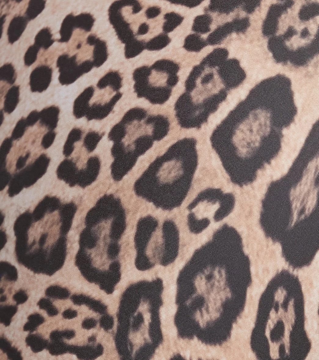 Onzie Side String Yoga Shorts Leopard - Image 4