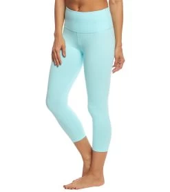 Beyond Yoga High Waisted Yoga Capris Tahiti Teal