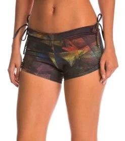 Onzie Side String Yoga Shorts Rouge