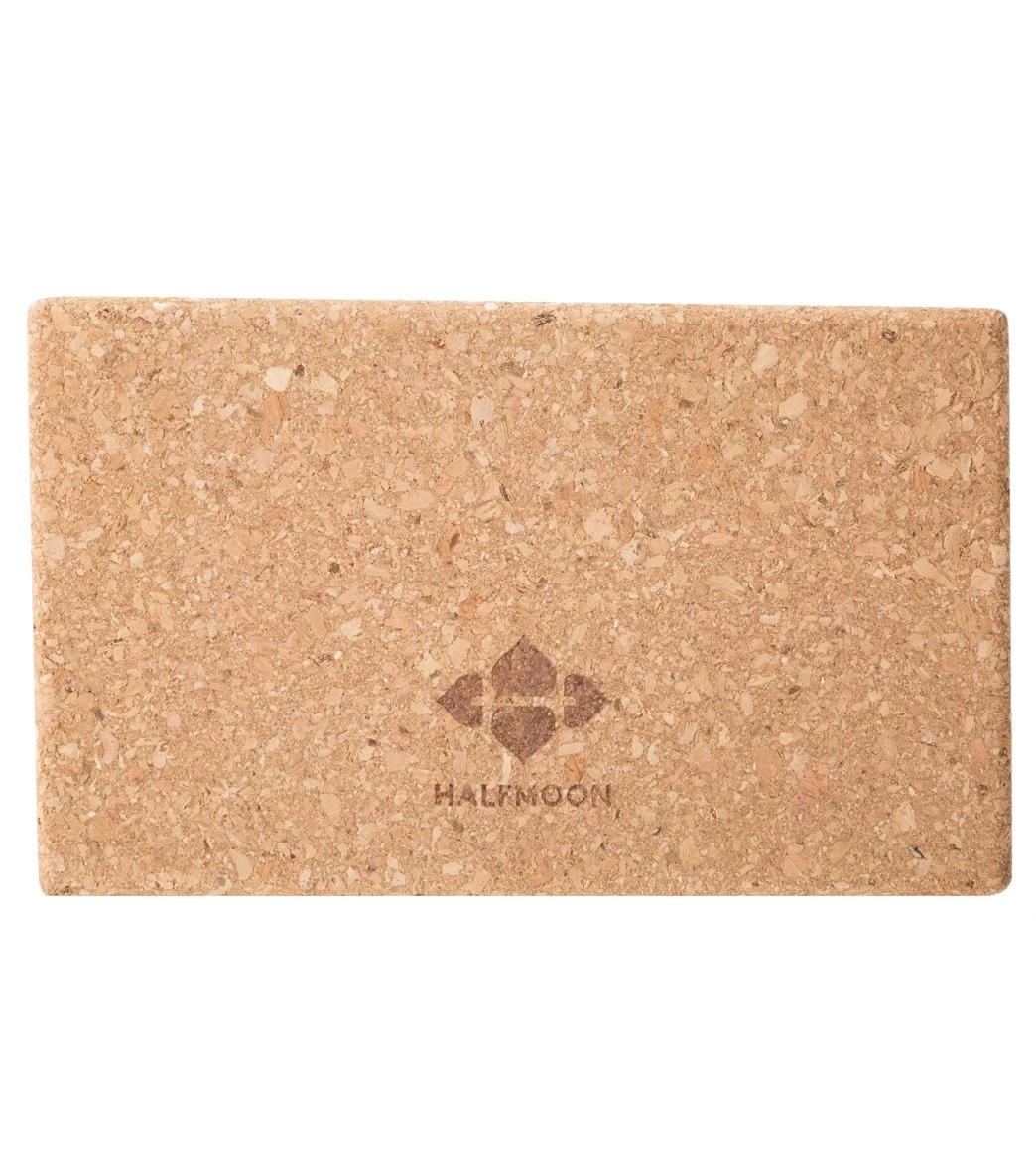 Halfmoon Cork Yoga Block 3.5 Inch - Image 2