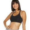 Manduka Cross Strap Yoga Bra Black Diamond Mesh