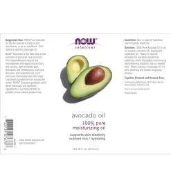 NOW 100% Pure Avocado Oil 16 Oz