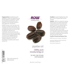 NOW 100% Pure Jojoba Oil 16 Oz