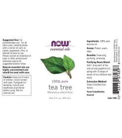 NOW 100% Pure Tea Tree Oil 2 Oz