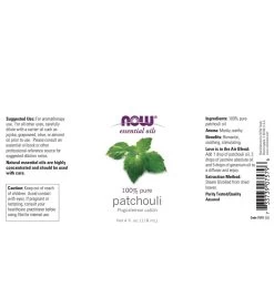 NOW 100% Pure Patchouli Oil 4 Oz