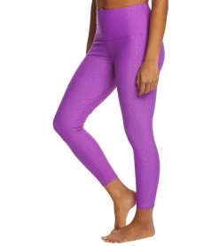 Onzie High Waisted Basic 7/8 Yoga Leggings Electric Purple Pandora