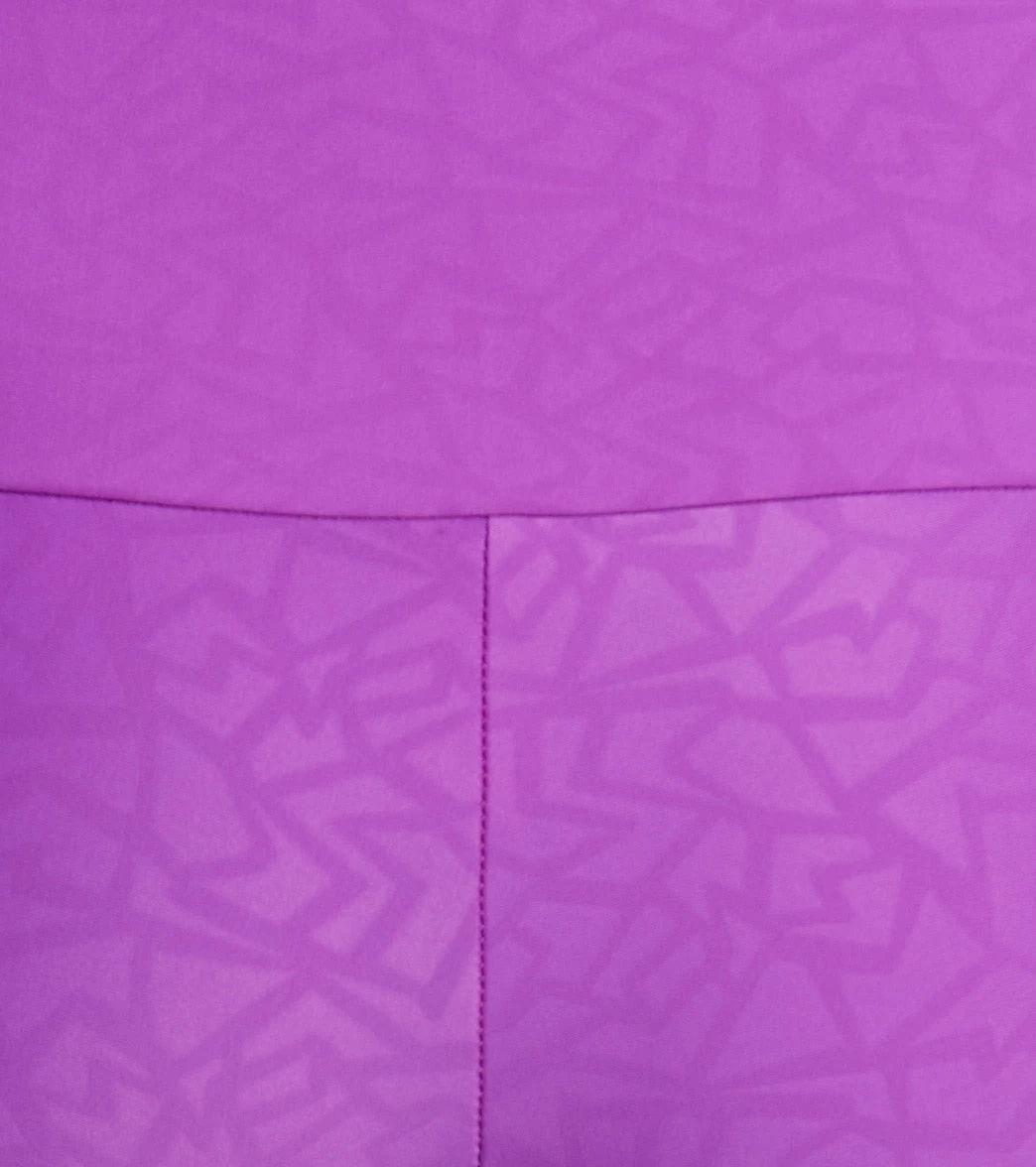 Onzie High Waisted Basic 7/8 Yoga Leggings Electric Purple Pandora - Image 4