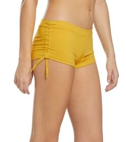 Mika Yoga Wear Mikaela Hot Yoga Shorts Mustard