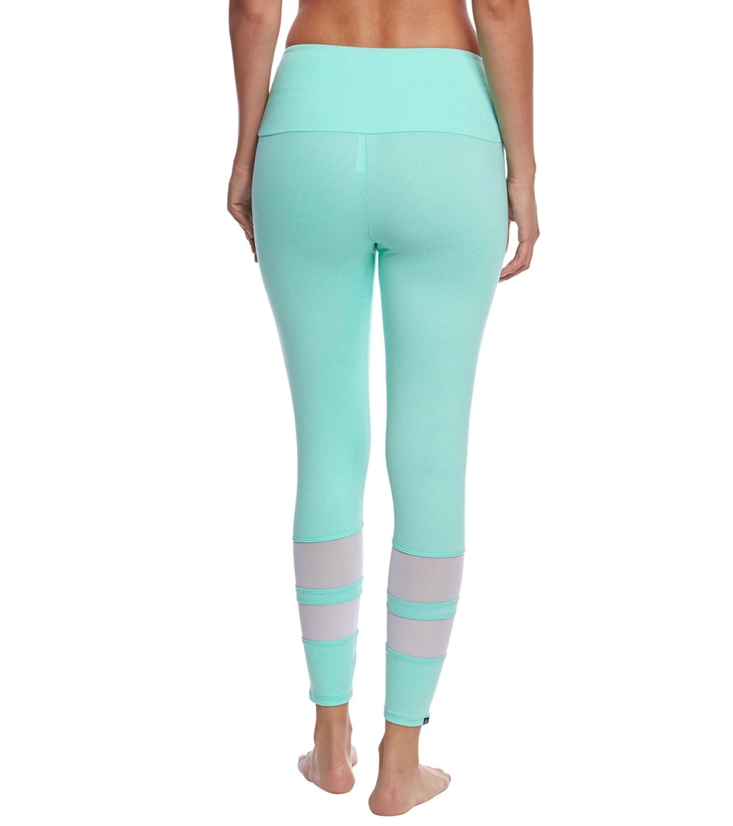Onzie 7/8 Racer Yoga Leggings Jade - Image 2