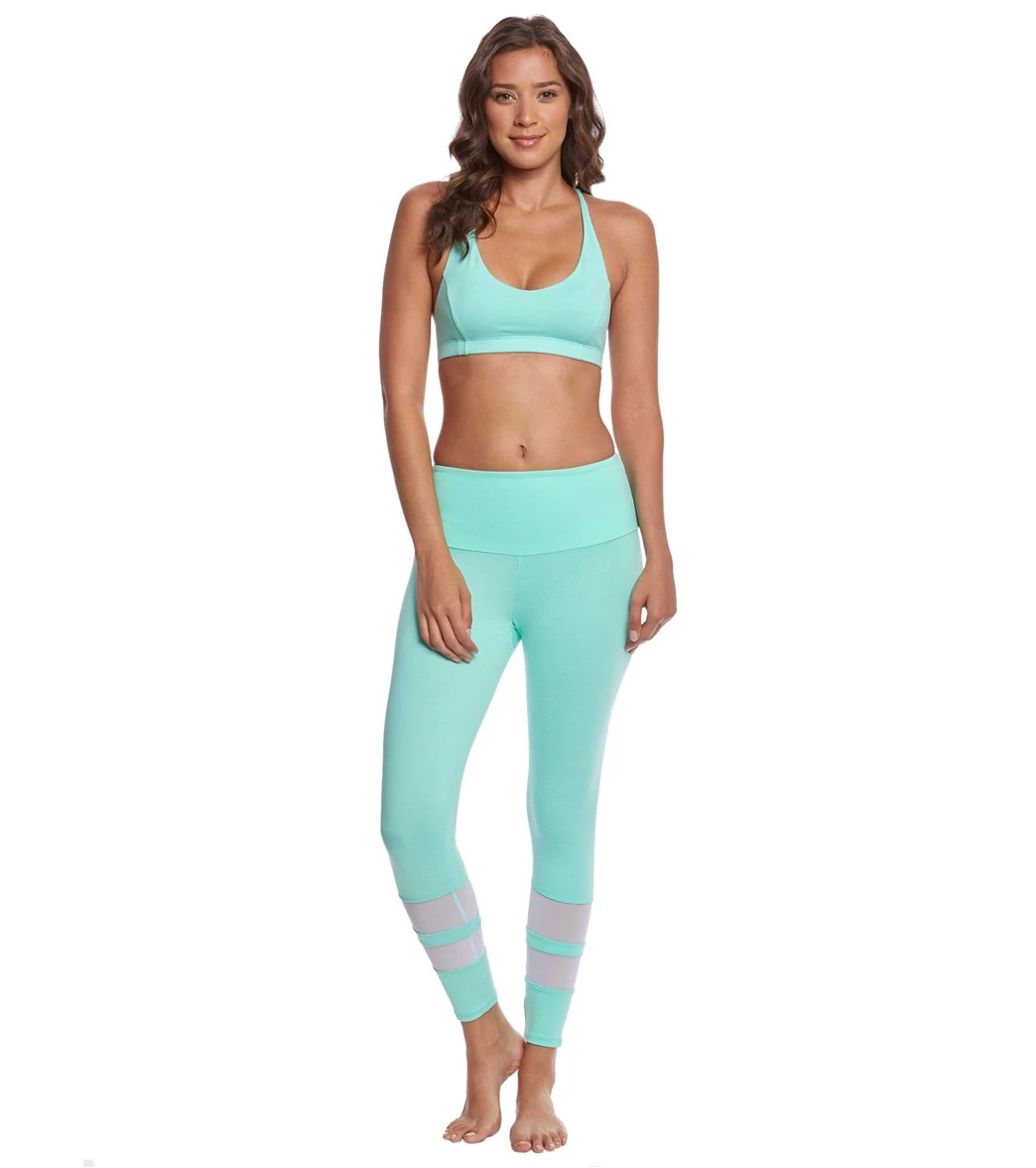 Onzie 7/8 Racer Yoga Leggings Jade - Image 3