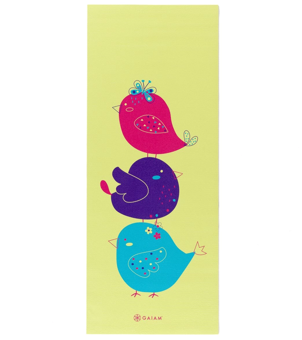 Gaiam Kid's Birdsong Yoga Mat 60" 4mm