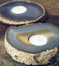 SoulMakes Agate Slab Candle Holder