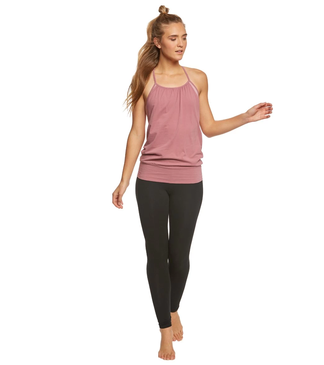 Hard Tail Over Easy Support Tank Top Dusty Rose - Image 3