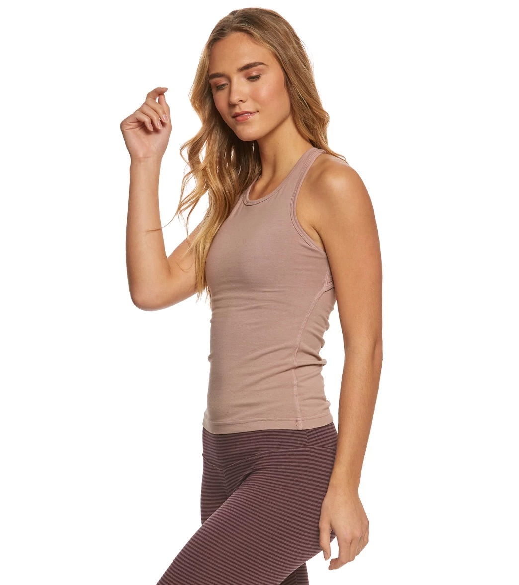 Hard Tail Open Back Support Tank Top Mauve - Image 2