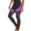 Onzie High Waisted Royal Yoga Leggings Electric Purple Combo