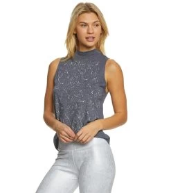 Everyday Yoga Constellations Tank Heather Navy