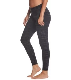 Hard Tail Mid Rise Side Blocked Yoga Leggings Black