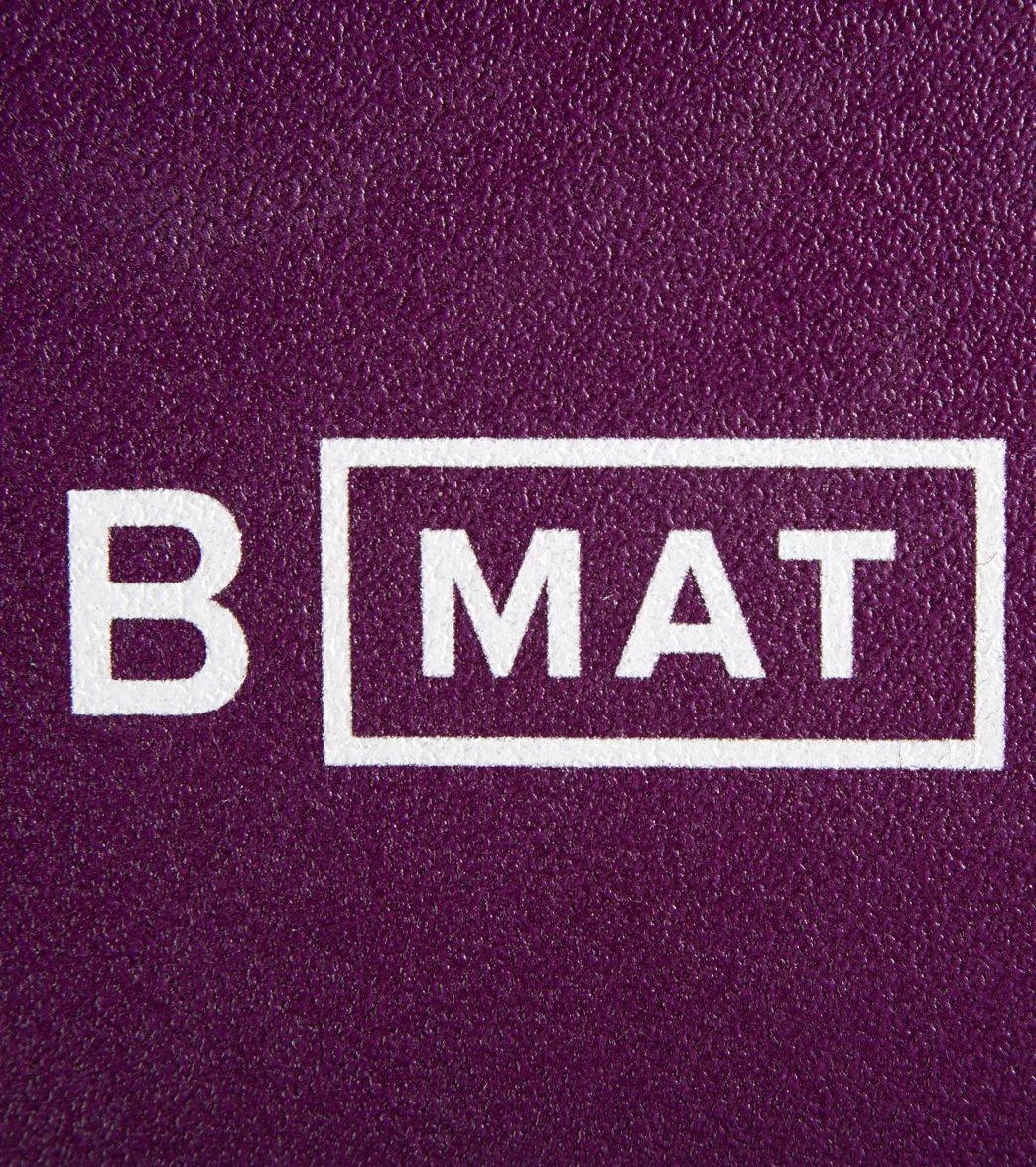 B Yoga Strong Mat 85" 6mm Deep Purple - Image 4