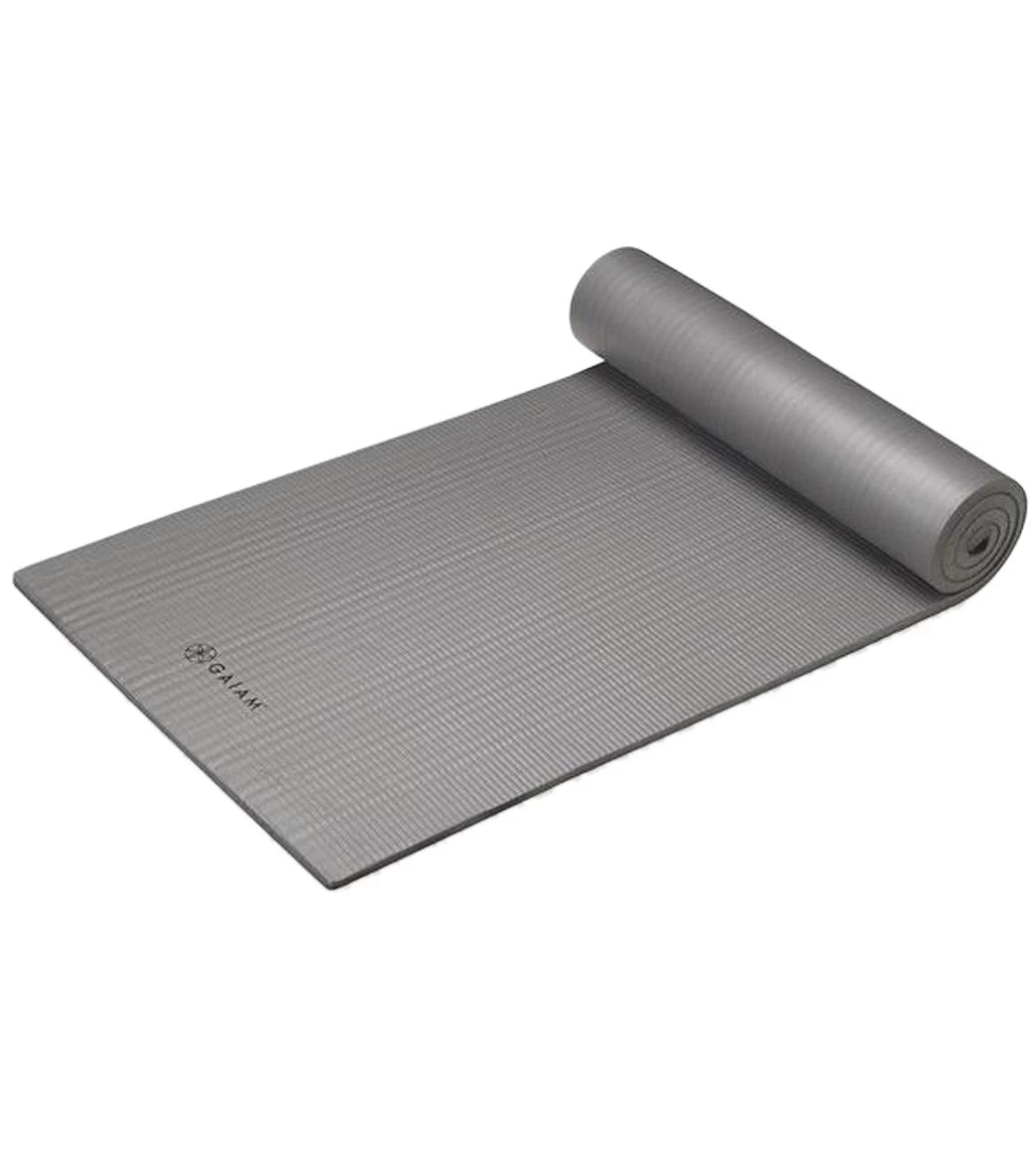 Gaiam Fitness Mat 23.6" 15mm Grey - Image 2