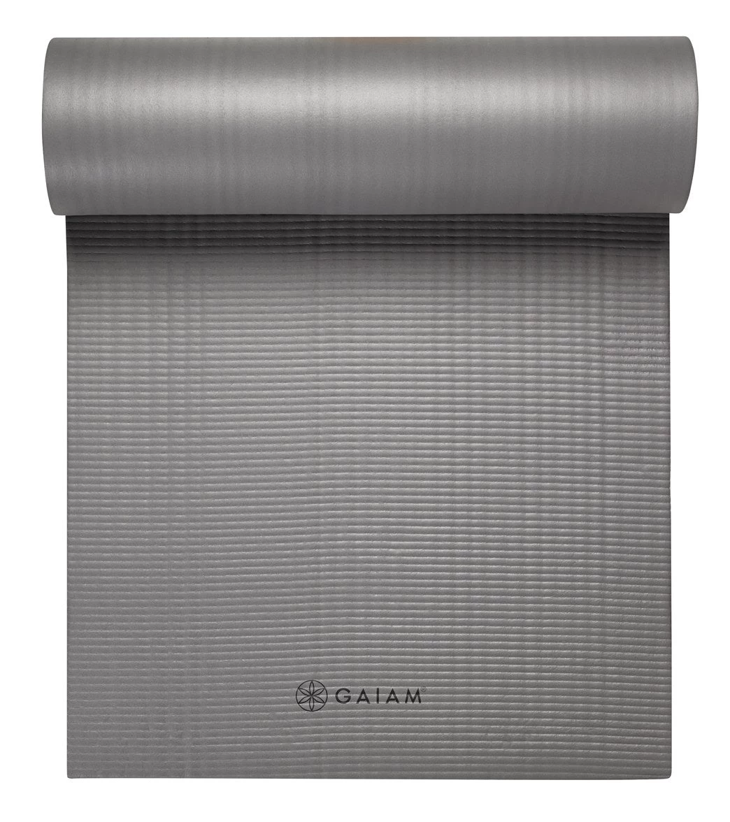 Gaiam Fitness Mat 23.6" 15mm Grey - Image 3