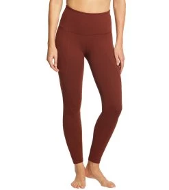Beyond Yoga Palomino High Waisted 7/8 Yoga Leggings With Pockets Red Rock