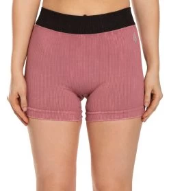 Free People Movement Seamless Shorts Dark Red