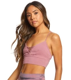 Hard Tail Corset Workout Bra Dusty Rose