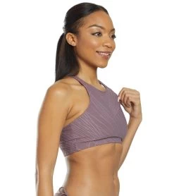 Onzie Selenite Heart Yoga Sports Bra Purple Haze