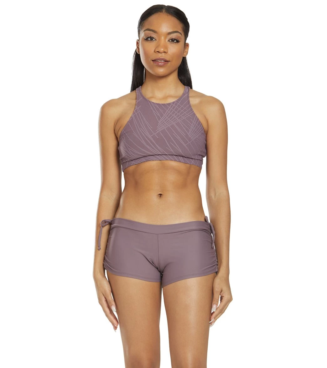 Onzie Selenite Heart Yoga Sports Bra Purple Haze - Image 3