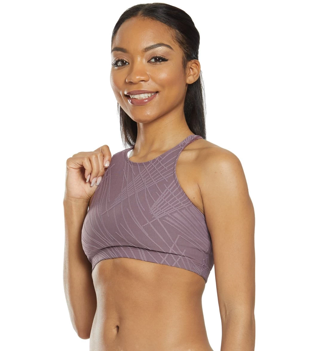 Onzie Selenite Heart Yoga Sports Bra Purple Haze - Image 4
