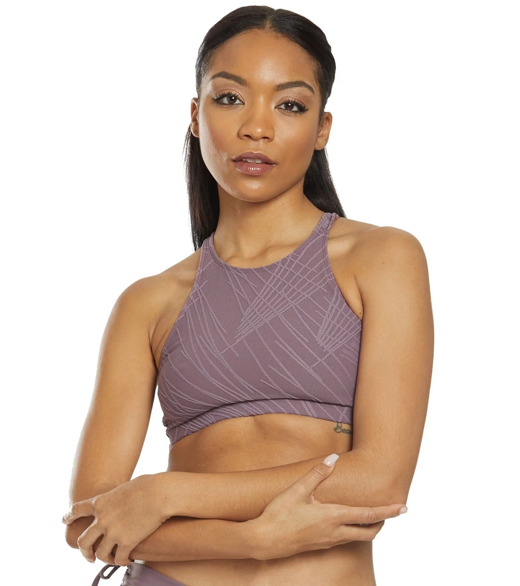 Onzie Selenite Heart Yoga Sports Bra Purple Haze - Image 5