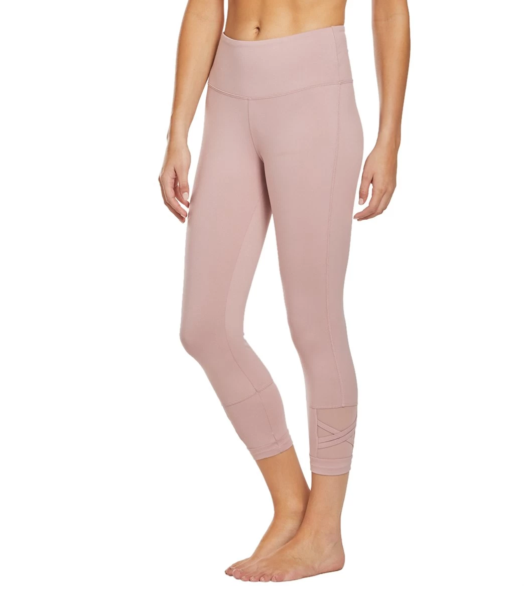 Balance Collection Ellie Yoga Capris Woodrose - Image 4