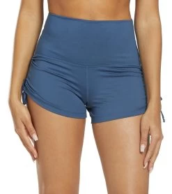 Mika Yoga Wear Lucia High Waisted Yoga Shorts Moondust