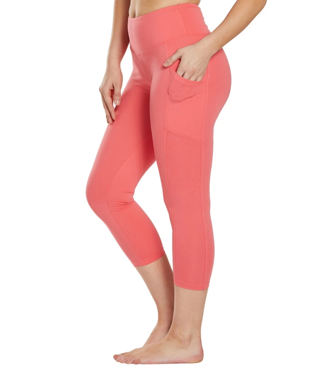Balance Collection Eclipse Yoga Capris Rose Of Sharon - Image 4