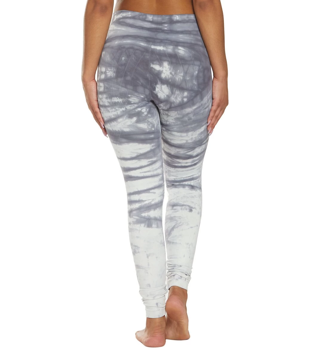 NUX Mesa Hand Dyed Seamless Yoga Leggings Slate Waterfall - Image 2